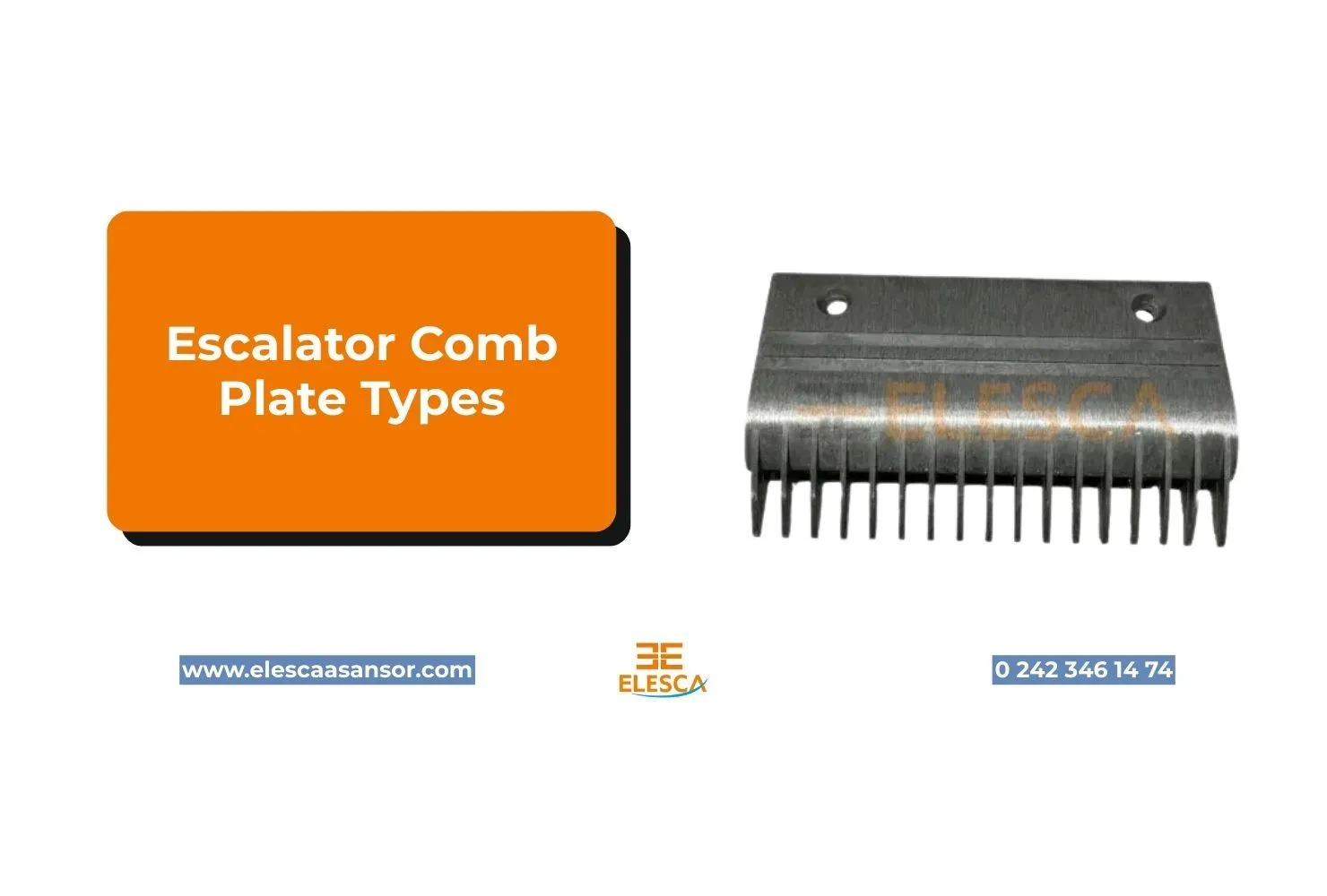 Escalator Comb Plate Types